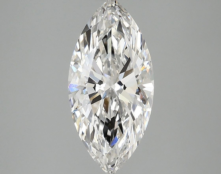 2.07 Carat Marquise Shaped Excellent Cut VVS2 IGI Certified Lab Grown Diamond
