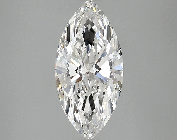 2.03 Carat Marquise Shaped Excellent Cut VVS2 IGI Certified Lab Grown Diamond