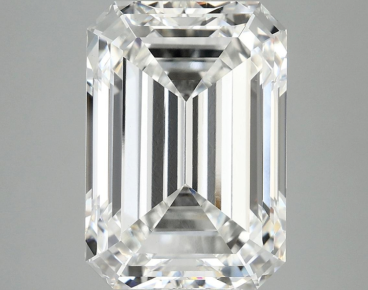 7.2 Carat Emerald Shaped Ideal Cut VVS2 IGI Certified Lab Grown Diamond