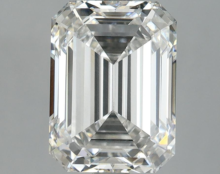 3.09 Carat Emerald Shaped Excellent Cut VS1 IGI Certified Lab Grown Diamond