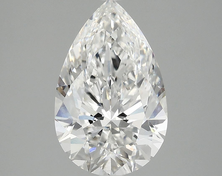3.09 Carat Pear Shaped Ideal Cut VS2 IGI Certified Lab Grown Diamond