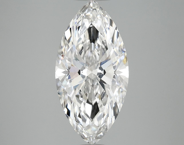 3.09 Carat Marquise Shaped Ideal Cut VVS2 IGI Certified Lab Grown Diamond