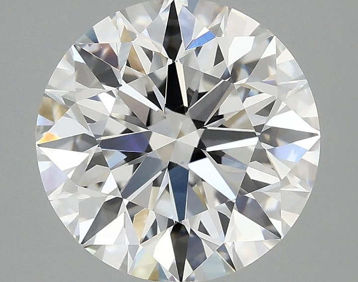 3.08 Carat Round Shaped Excellent Cut VVS2 IGI Certified Lab Grown Diamond