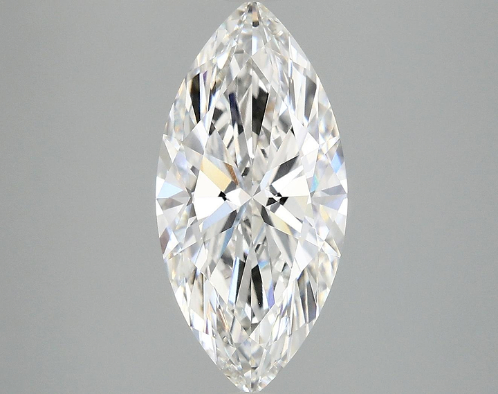 3.08 Carat Marquise Shaped Excellent Cut VVS2 IGI Certified Lab Grown Diamond