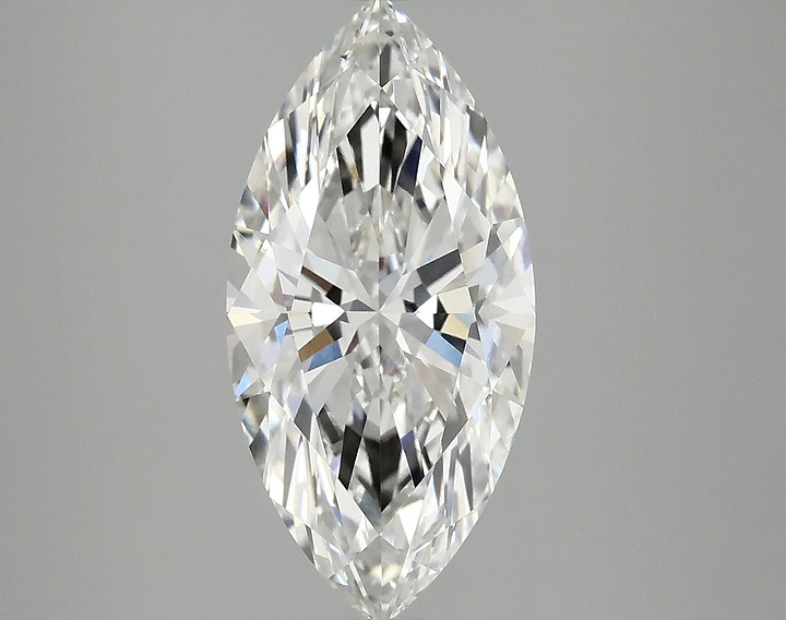 3.09 Carat Marquise Shaped Ideal Cut VVS2 IGI Certified Lab Grown Diamond