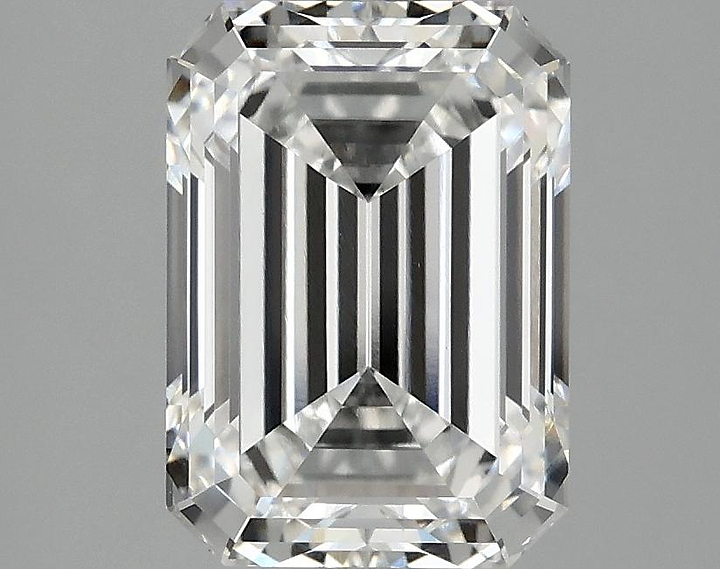 3.03 Carat Emerald Shaped Ideal Cut VVS2 IGI Certified Lab Grown Diamond