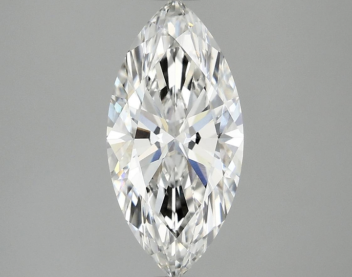 2.04 Carat Marquise Shaped Excellent Cut VVS2 IGI Certified Lab Grown Diamond