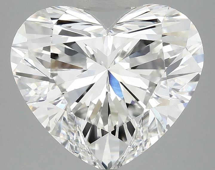 5.02 Carat Heart Shaped Ideal Cut VVS2 IGI Certified Lab Grown Diamond