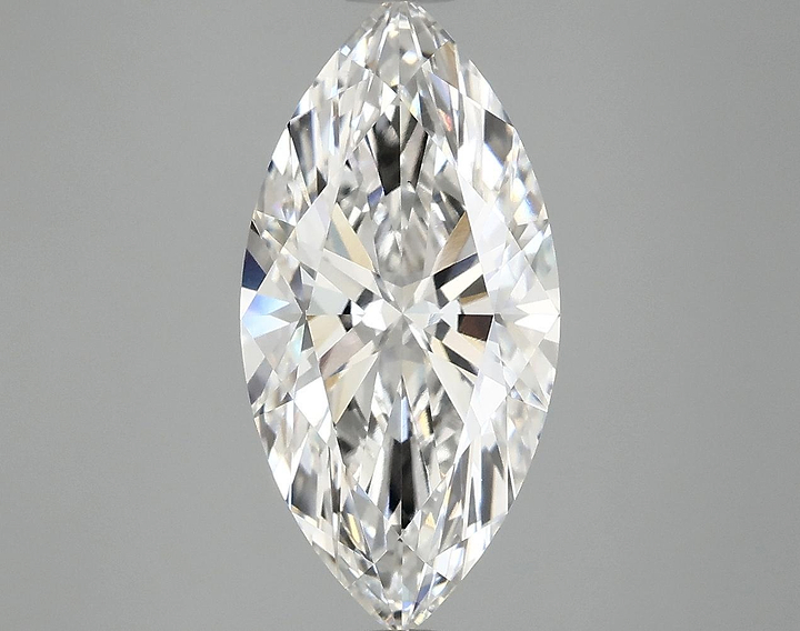3.08 Carat Marquise Shaped Ideal Cut VVS2 IGI Certified Lab Grown Diamond
