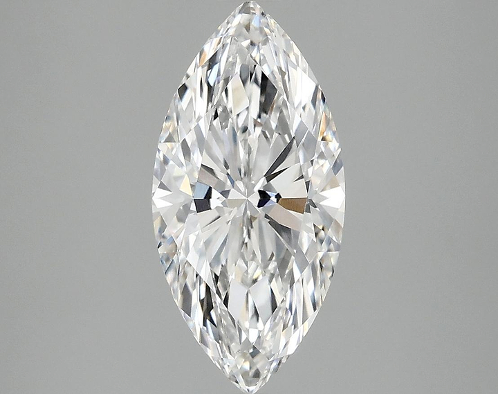 2.02 Carat Marquise Shaped Excellent Cut VVS2 IGI Certified Lab Grown Diamond