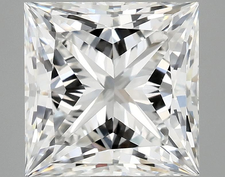 4.07 Carat Princess Shaped Ideal Cut VVS2 IGI Certified Lab Grown Diamond
