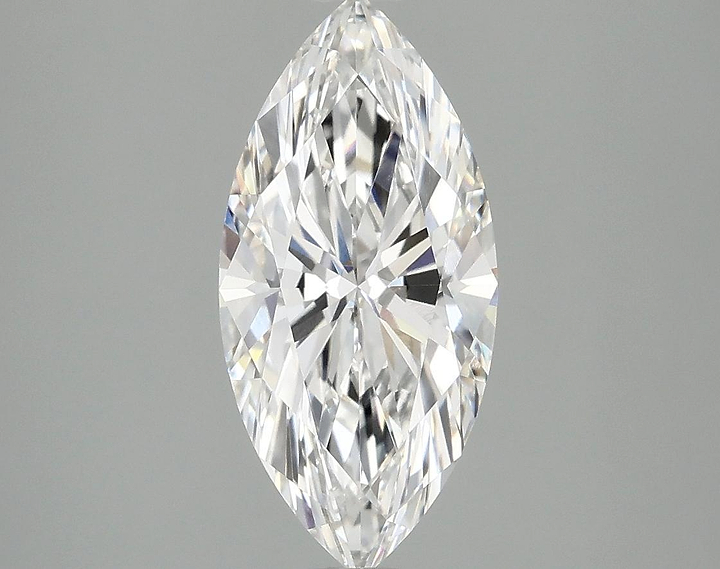 2.1 Carat Marquise Shaped Excellent Cut VVS2 IGI Certified Lab Grown Diamond
