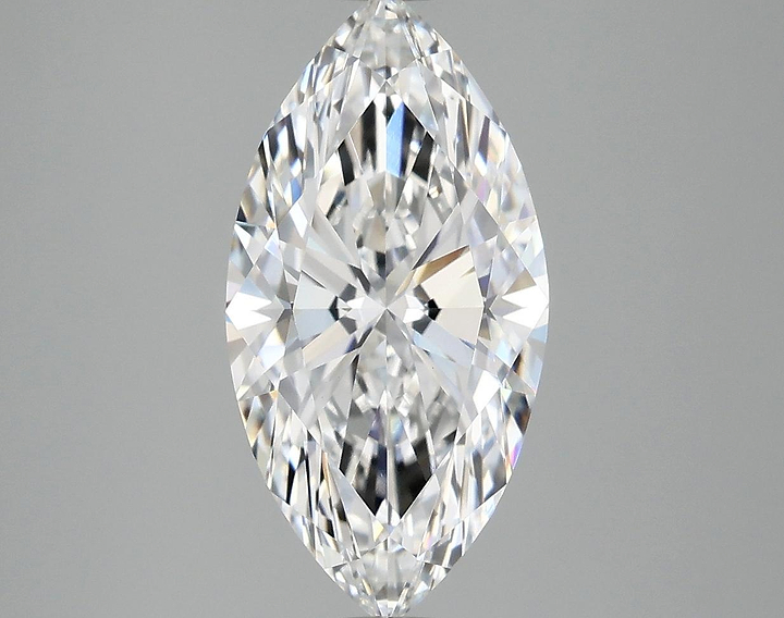 3.07 Carat Marquise Shaped Ideal Cut VVS2 IGI Certified Lab Grown Diamond