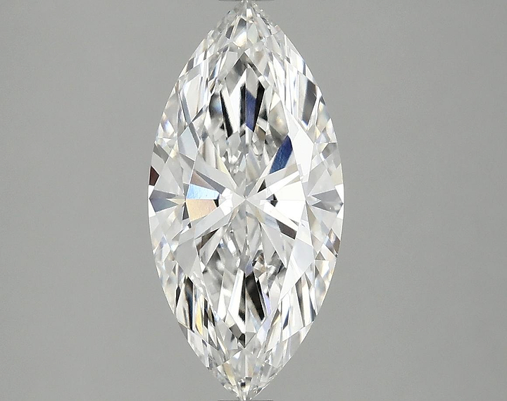2.03 Carat Marquise Shaped Excellent Cut VVS2 IGI Certified Lab Grown Diamond