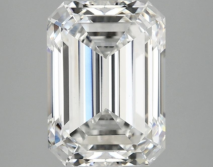 3.09 Carat Emerald Shaped Ideal Cut VS1 IGI Certified Lab Grown Diamond