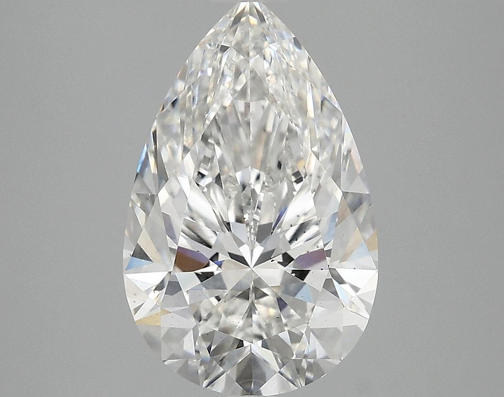 3.09 Carat Pear Shaped Ideal Cut VS2 IGI Certified Lab Grown Diamond