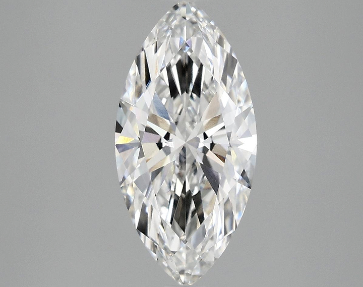 2.09 Carat Marquise Shaped Excellent Cut VVS2 IGI Certified Lab Grown Diamond