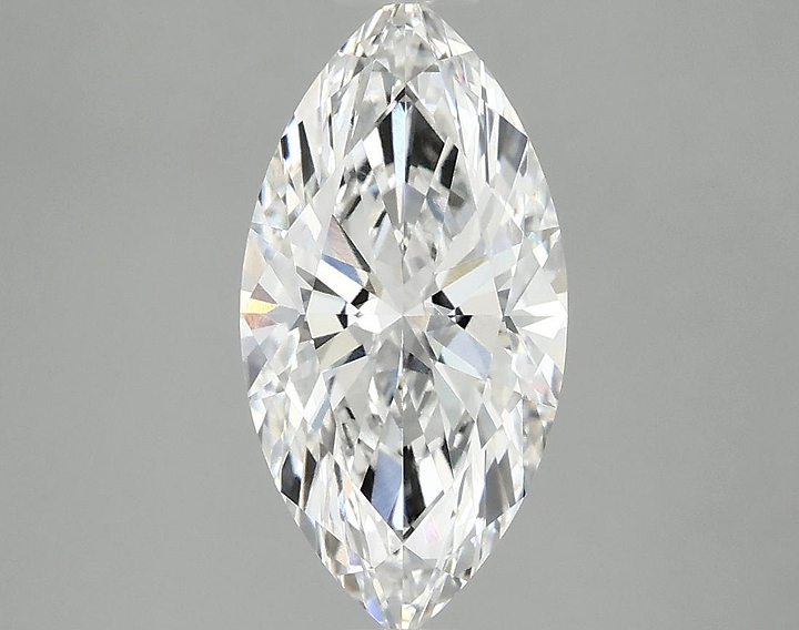 2.1 Carat Marquise Shaped Ideal Cut VVS2 IGI Certified Lab Grown Diamond