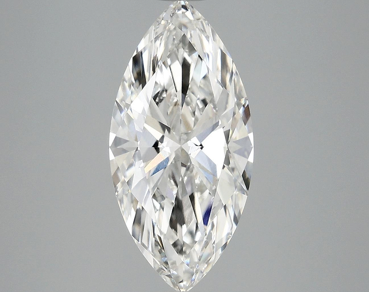 3.03 Carat Marquise Shaped Excellent Cut VVS2 IGI Certified Lab Grown Diamond