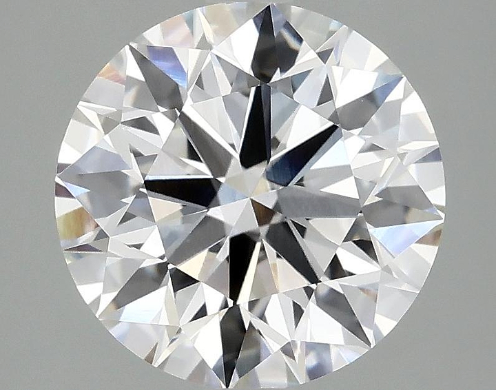 3.08 Carat Round Shaped Ideal Cut VVS2 IGI Certified Lab Grown Diamond