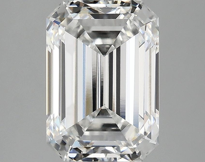 3.09 Carat Emerald Shaped Ideal Cut VVS2 IGI Certified Lab Grown Diamond