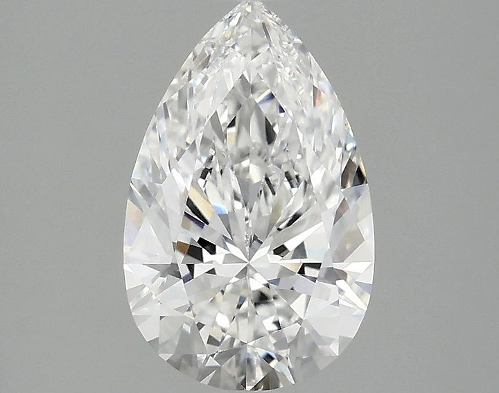 1.59 Carat Pear Shaped Ideal Cut VVS2 IGI Certified Lab Grown Diamond