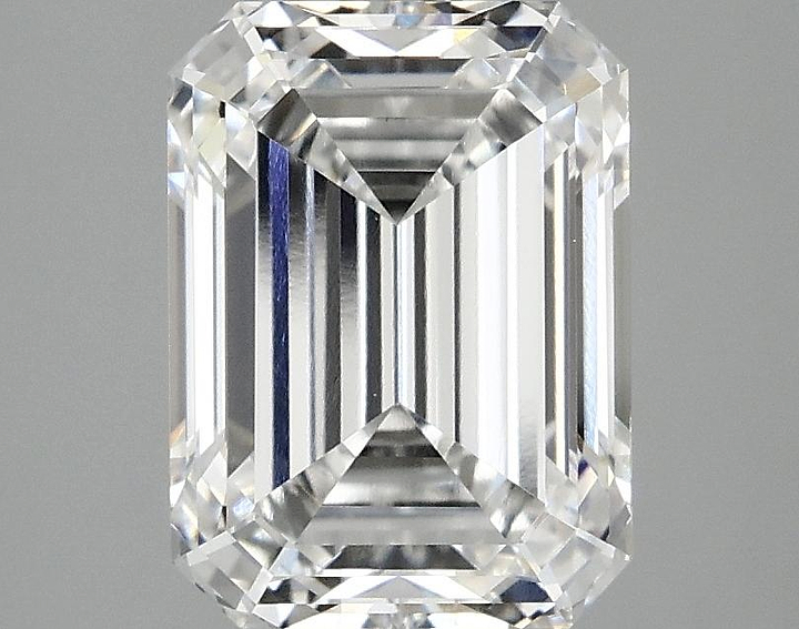 3.07 Carat Emerald Shaped Excellent Cut VVS2 IGI Certified Lab Grown Diamond
