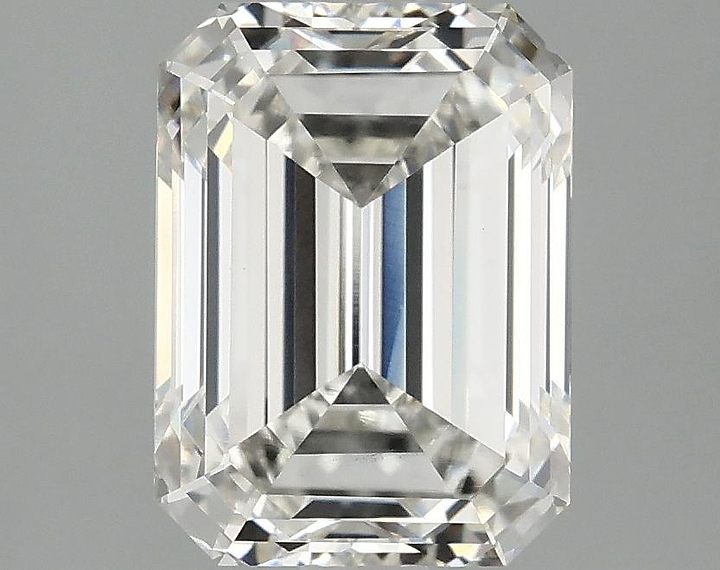 3.07 Carat Emerald Shaped Excellent Cut VVS2 IGI Certified Lab Grown Diamond