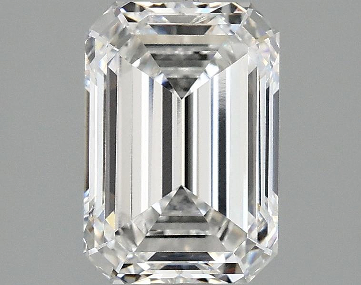 2.1 Carat Emerald Shaped Ideal Cut VVS2 IGI Certified Lab Grown Diamond