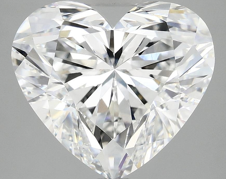 5.06 Carat Heart Shaped Ideal Cut VVS2 IGI Certified Lab Grown Diamond