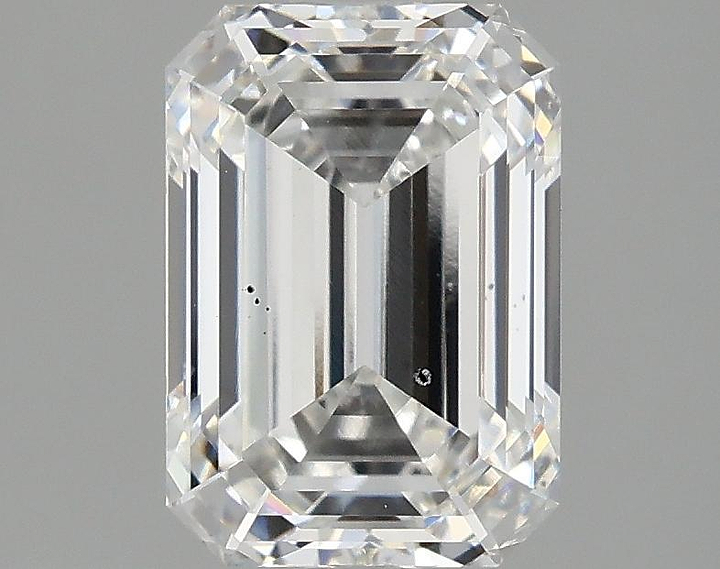 2.09 Carat Emerald Shaped Ideal Cut SI1 IGI Certified Lab Grown Diamond
