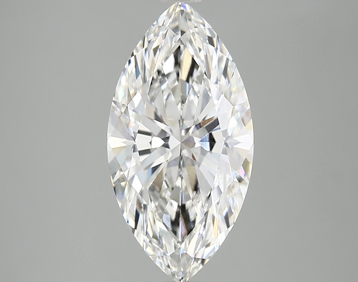 3.09 Carat Marquise Shaped Ideal Cut VVS2 IGI Certified Lab Grown Diamond