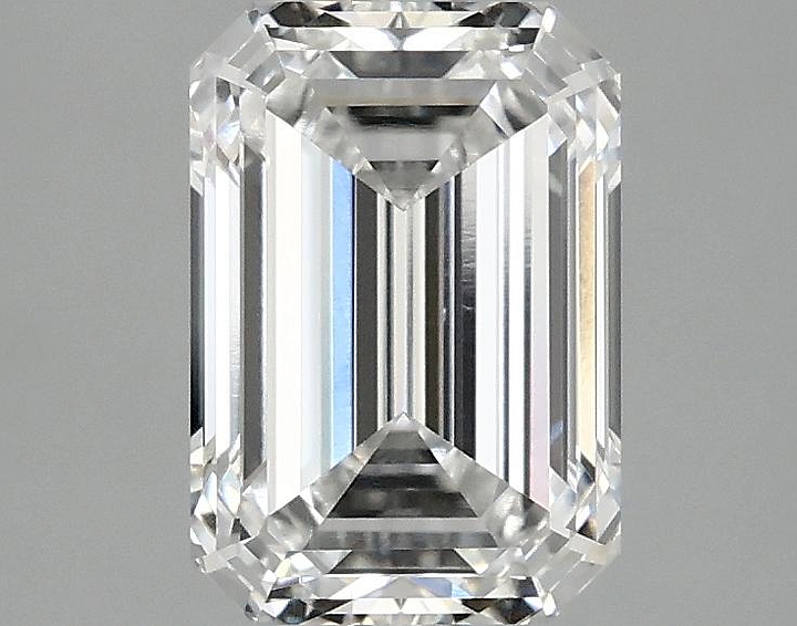 2.05 Carat Emerald Shaped Ideal Cut VVS2 IGI Certified Lab Grown Diamond