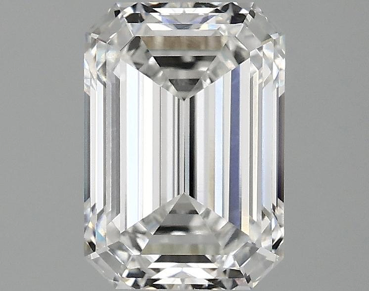 2.02 Carat Emerald Shaped Ideal Cut VVS2 IGI Certified Lab Grown Diamond