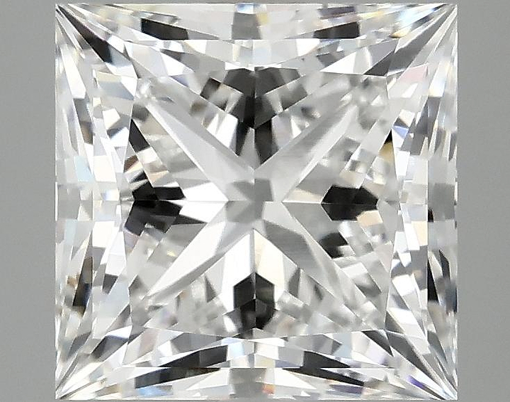 4.11 Carat Princess Shaped Ideal Cut VVS2 IGI Certified Lab Grown Diamond