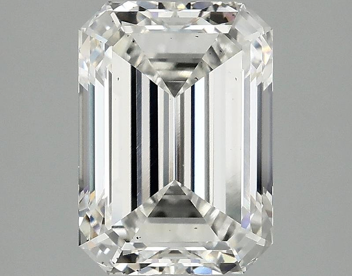 2.55 Carat Emerald Shaped Ideal Cut VS2 IGI Certified Lab Grown Diamond