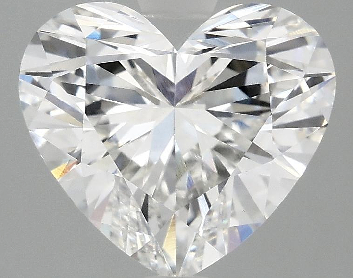 2.98 Carat Heart Shaped Ideal Cut VVS2 IGI Certified Lab Grown Diamond