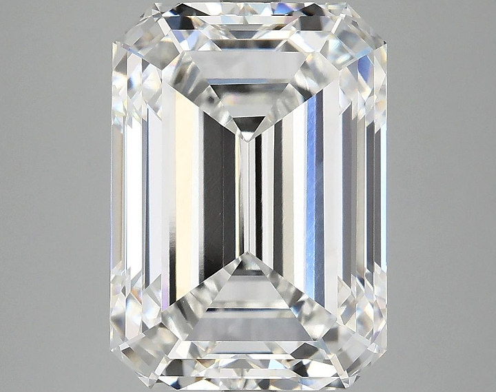 7.54 Carat Emerald Shaped Ideal Cut VVS2 IGI Certified Lab Grown Diamond