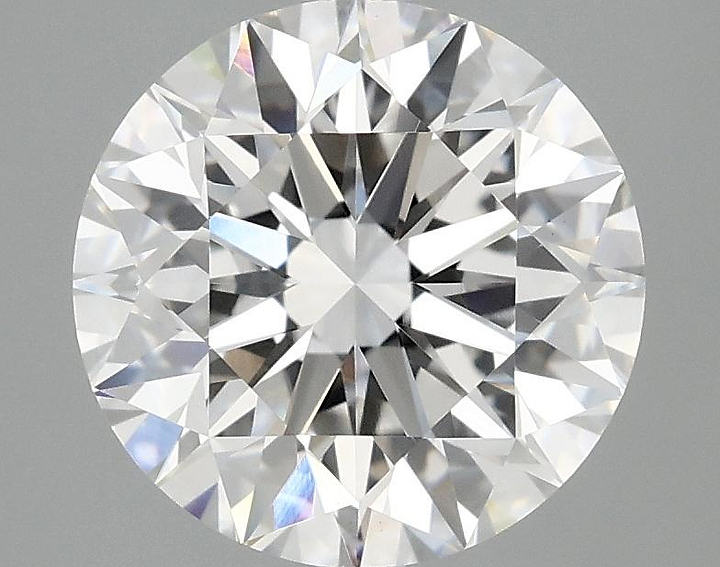 3.07 Carat Round Shaped Excellent Cut VVS2 IGI Certified Lab Grown Diamond