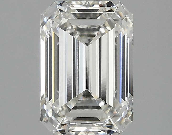 2.07 Carat Emerald Shaped Ideal Cut VVS2 IGI Certified Lab Grown Diamond