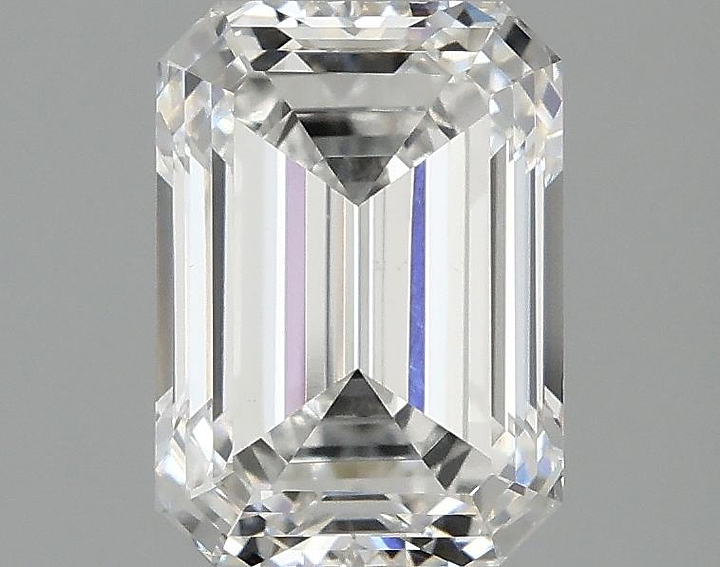 2.03 Carat Emerald Shaped Ideal Cut VS2 IGI Certified Lab Grown Diamond