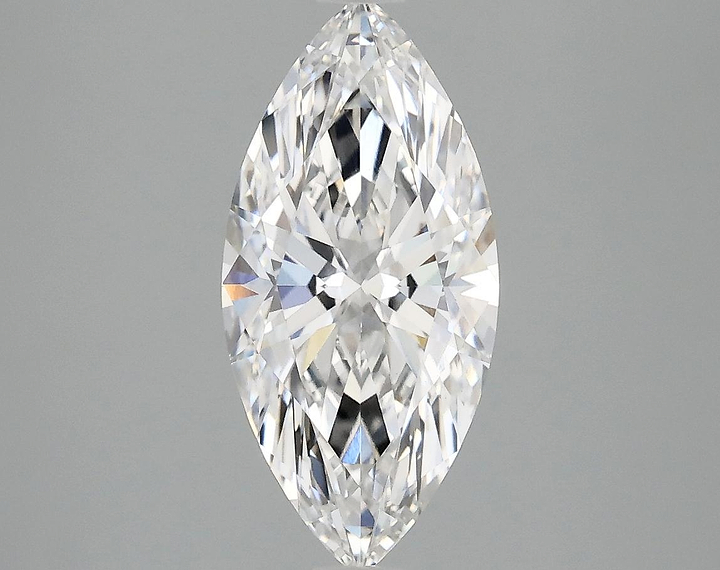 2.07 Carat Marquise Shaped Excellent Cut VVS2 IGI Certified Lab Grown Diamond