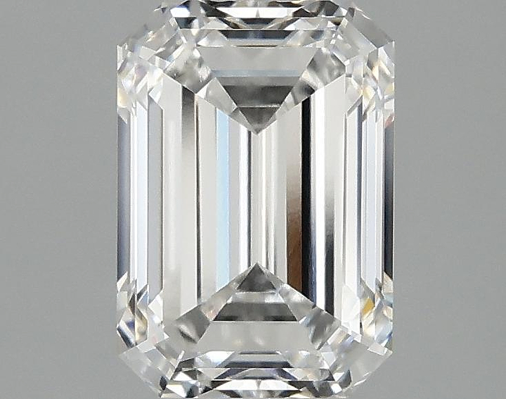 2.03 Carat Emerald Shaped Ideal Cut VVS2 IGI Certified Lab Grown Diamond