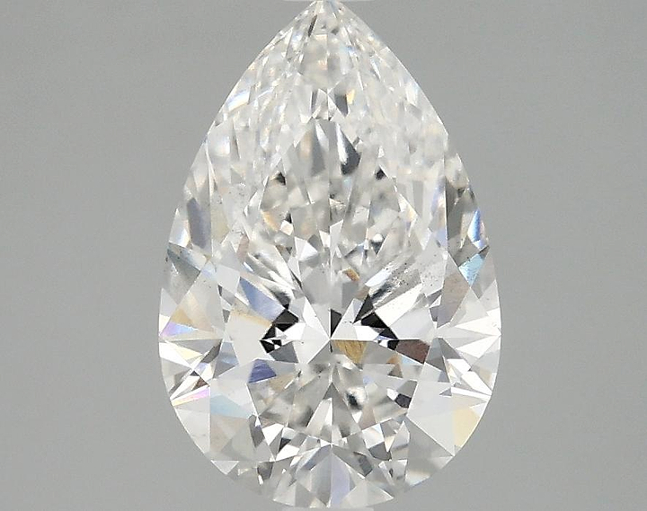 2.06 Carat Pear Shaped Excellent Cut SI1 IGI Certified Lab Grown Diamond