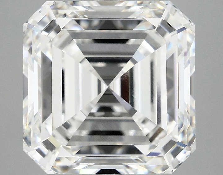 8.4 Carat Asscher Shaped Ideal Cut VVS2 IGI Certified Lab Grown Diamond