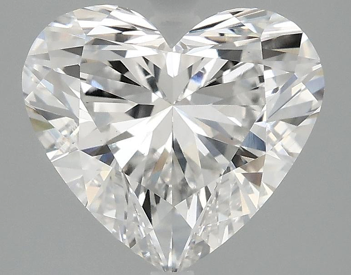 2.98 Carat Heart Shaped Ideal Cut VS1 IGI Certified Lab Grown Diamond