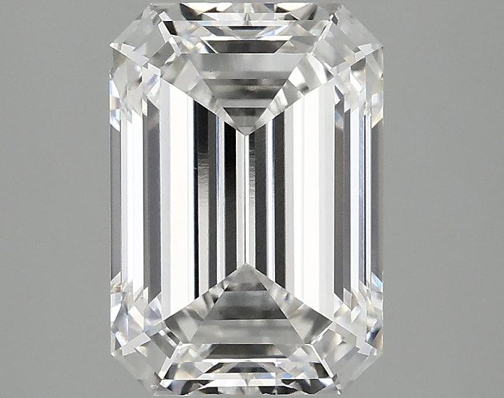 3.08 Carat Emerald Shaped Ideal Cut VS1 IGI Certified Lab Grown Diamond