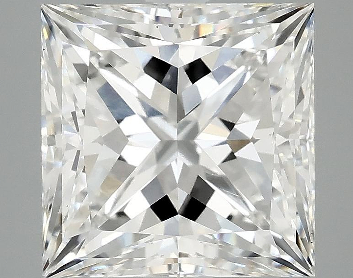 4.1 Carat Princess Shaped Ideal Cut VVS2 IGI Certified Lab Grown Diamond