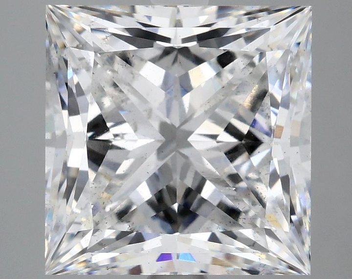 5.06 Carat Princess Shaped Ideal Cut SI1 IGI Certified Lab Grown Diamond