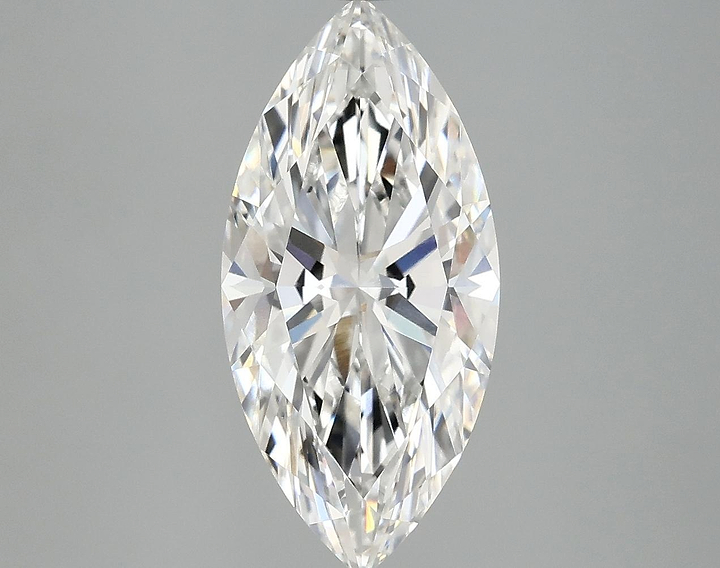 3.1 Carat Marquise Shaped Excellent Cut VVS2 IGI Certified Lab Grown Diamond